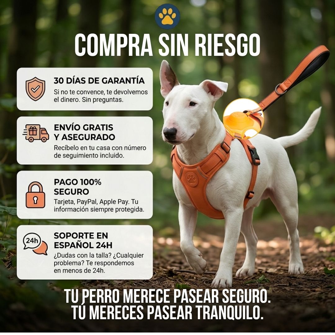 Arnés Todo en Uno con Correa Retráctil Anti-Escape